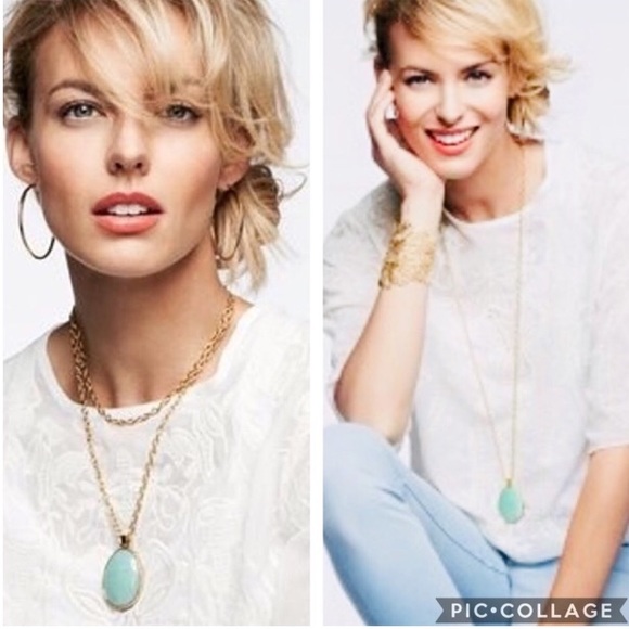 :: Stella & Dot Reversible Sanibel Necklace Gold - Picture 4 of 8